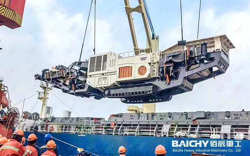 Гусеничная Ударная дробилка производительностью 350 Тонн в час Поставляется из Кита