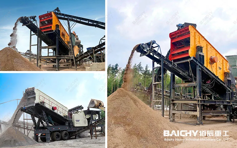 Надежный вибрационный грохот мощностью 200 тонн в час, Вибрационный грохот, Вибрационный грохот YK1860