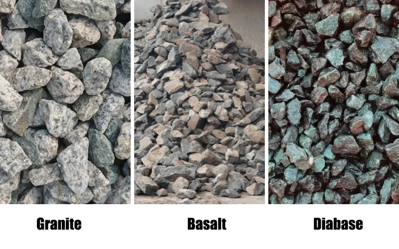 Granite, Basalt, Diabase