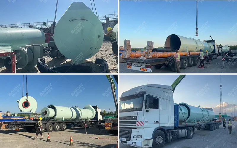 Фотографии сушилки с одним барабаном при доставке