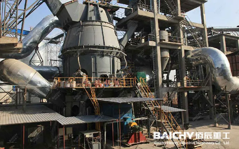 Участок измельчения вертикальной валковой мельницы