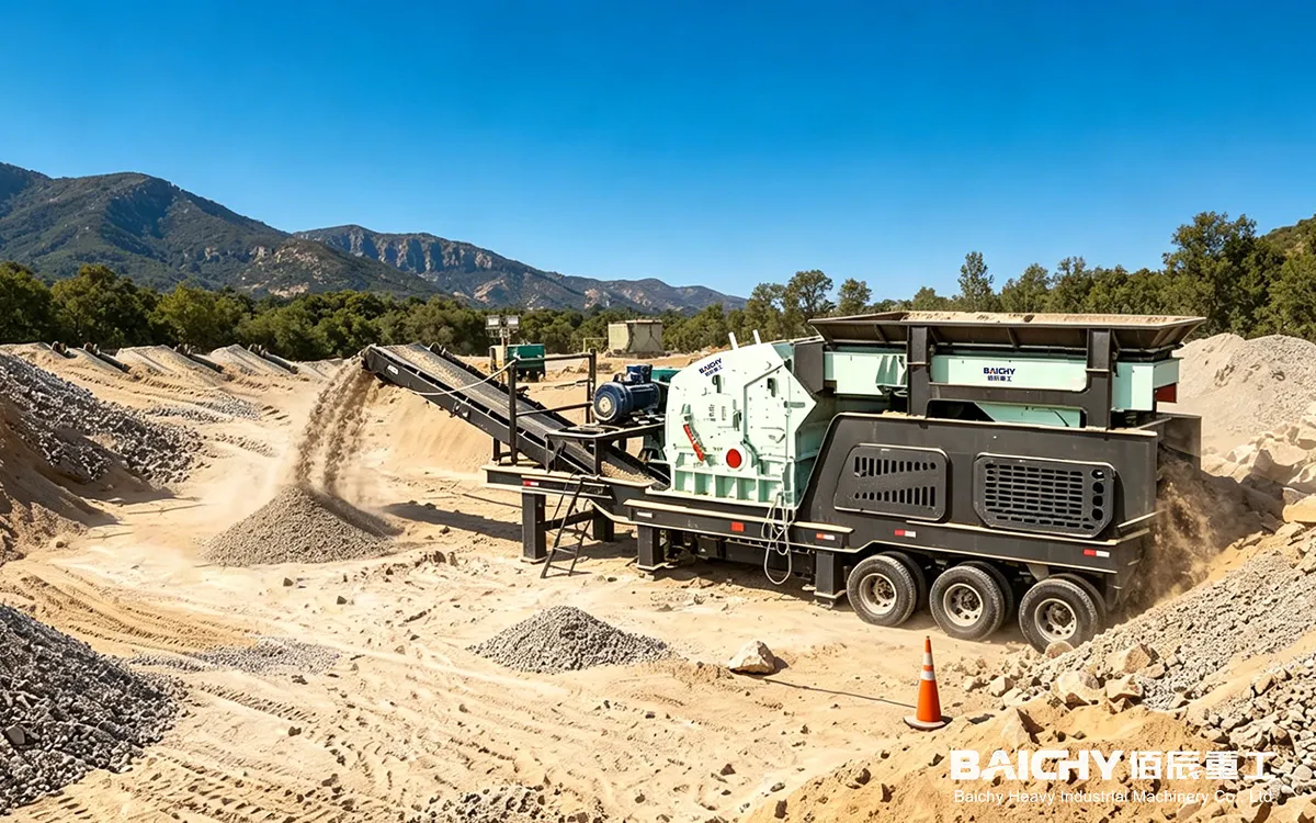 мобильная ударная дробилка