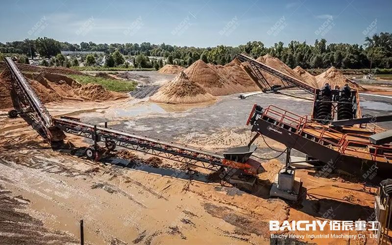 Производственная линия по производству спиральных пескомоек