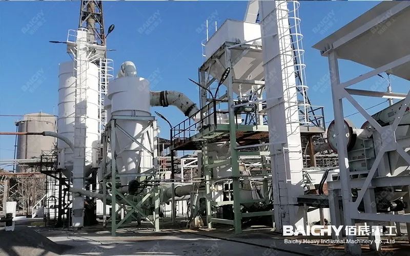 Рабочая промышленная линия с вертикальной мельницей Baichy