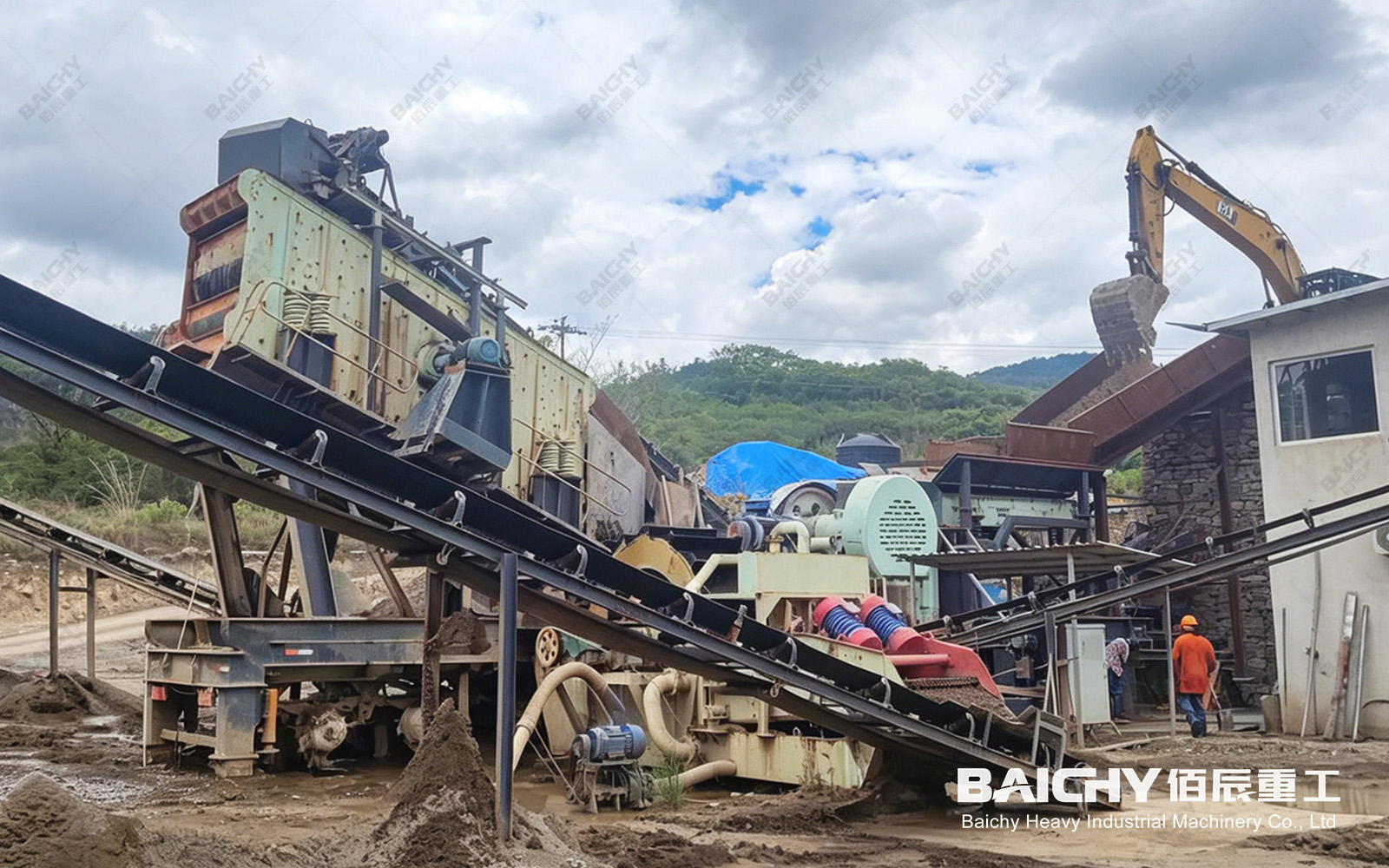 Производственная линия по изготовлению песка